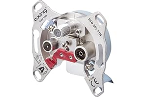 Axing BSD 963-11 prise terminale murale coax câble multimedia atténuation 10 dB (Data/TV/R)