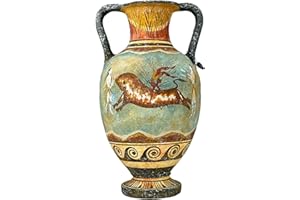 DESCONOCIDO Minoan Jarrón Cerámica Pintura Toro Saltando Antiguo Griego Creta Cerámica Knossos