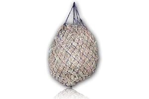 Extra großes Heunetz für Pferde – 5cmx5cm Maschen - artgerechte Fütterung verbesserte Verdauung Heusack für unterwegs Futtersack für Ponys Jungpferde alte Pferde Ziegen (lila)