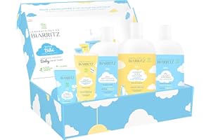 Laboratoires de Biarritz - Gel Lavant, Eau Nettoyante, Liniment, Crème Hydratante et Crème de Change - Coffret Naissance Pour Préparer l’Arrivée de Bébé - Certifié Bio - Fabriqué en France