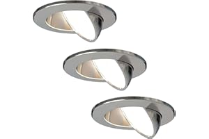 Ledvion - 3X LED Downlight, Stainless Steel, Dimmable, 5W, IP65, CCT, COB, Ø75mm, 5 Year Guarantee