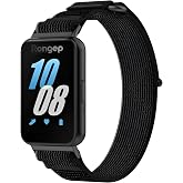 Rongep [Hook Loop] Samsung Galaxy Fit 3 ile Uyumlu Kumaş Kordon Yumuşak ve Konforlu Galaxy Fit3 Kordon Terletmeyen Nefes Alab