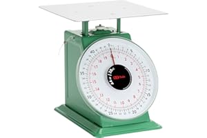 Tada 44lb / 20kg Heavy Duty Portion-Control Mechanical Kitchen and Food Scale Industrial Dial Scale with Stainless Steel Platform