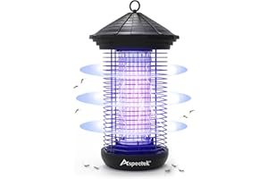 ASPECTEK Lampe Anti Moustique électrique 20W, Tue Mouche à lumière UV, étanche, jusqu'à 1000 Sqft Couverture, Utilisation pour la Maison, la terrasse, Le Jardin, la Cuisine, Le Camping