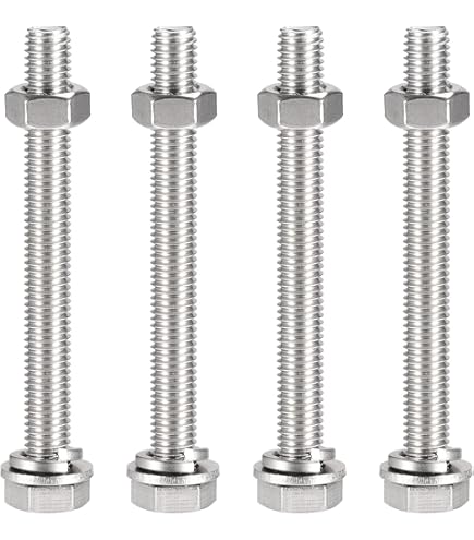 XYWHPGV Bullone A Testa Esagonale Sinistro M10 M10-1,5 X 20 Mm UNC - Foto 6