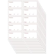 Hycodest 6x3cm Freezer Food Labels, 100 Pcs Storage Stickers, Date - View #10