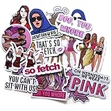 20pcs Mean Girls Creative Stickers for DIY Phone Luggage Laptop Motorcycle Phone Skateboards Cars Bikes Snowboard Skateboards Waterproof Stickers