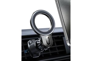 YOSH Porta Cellulare Auto per MagSafe, [2024 Matte Design] Supporto Magnetico,[Magnete 20xN55] Supporto Magnetico per Presa d'Aria per iPhone 15 14 13 12 & Custodia MagSafe & Huawei, Smartphones