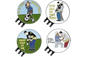 UoQo Golf Hat Clip Marker with Magnetic Ball,Accssories For Golf Gloves Hats Bags Caps Visor Belt Pocket Lot,Father's Day Birthday Gift