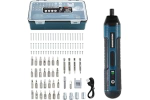 CUPEOHOME Electric Cordless Screwdriver 105 in 1, 3.6V Rechargeable Mini Electric Cordless Screwdriver with 4-Gear Torque and LED Light, 5N.m Max Torque, Ideal for Daily and Light Industrial Use