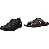 hush puppies men's leather athletic & outdoor sandals