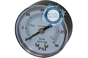 Manomètre 1/4 "50 mm en acier inoxydable-connecteur arrière ® duraol