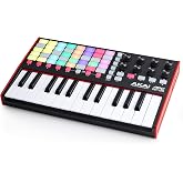 Akai Professional APC Key 25 - وحدة تحكم لوحة مفاتيح USB MIDI، 37 مفتاحًا صغيرًا، Ableton Live Lite، 40 لوحة RGB ومشبك بدء داخلي