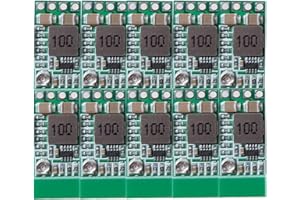 YOUMILE 10Pcs Módulo de fuente de alimentación reductor Mini DC-DC 12-24V a 5V 3A Convertidor de voltaje Voltaje ajustable 1.8V 2.5V 3.3V 5V 9V 12V