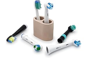 Qikfresh - 2 Porta cepillos de Dientes| para Cabezales de cepillos dentales de Oral B, iO, Philips, Waterpik, Fairywill etc. | Portacepillos de Secado rápido y Antibacteriano