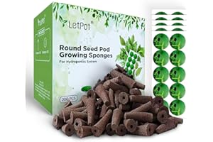 LETPOT Seed Pod Kits, Replacement Growing Sponges, Propagation Sponges for Hydroponic Indoor/Outdoor Garden Systems, Pack of 200 Grey Sponges