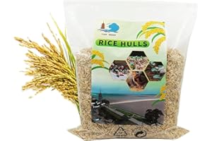 SAYOYO Rice Husks 12L Organic Rice Husks for Plants, Greenhouses and Vegetables, Rice Bowls for Gardening, Flowers, Plant Fertiliser, Natural Litter for Pets, 1.92 kg