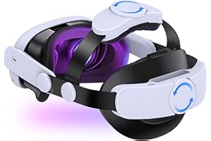 COOGAMEFLY Correa para la cabeza con batería para Meta Quest 2, correa de élite ajustable con paquete de batería extraíble, accesorios de realidad virtual, soporte y comodidad mejorados, prolonga el tiempo de