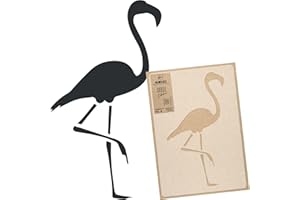 NAKLEO Pochoir pour Peinture Murale Grand Format 43x64cm, Modèle en Plastique et Réutilisable, Flamant Animal Tropical Oiseau, DIY Bricolage Artisanat Décoration a Peindre, Bois Tissu Mueble