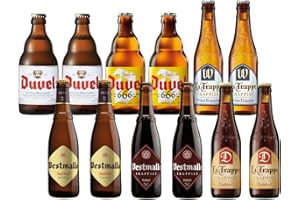 HAPPYBEER Best of Belgium Paket - 12 belgische Top Biere - verschiedene Bierstile - Bier Geschenk - Duvel, Westmalle, La Trappe - 6 x 2 Biere von Top Brauereien