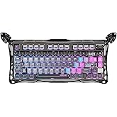 GravaStar Mercury K1 Pro Teclado mec&aacute;nico Gaming 75 % Compacto, Teclado inal&aacute;mbrico Bluetooth con retroiluminaci&oacute;n RGB, Hot-S