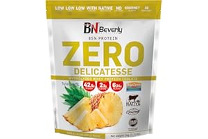BEVERLY NUTRITION Beverly Zero Delicatesse - Proteína Hidrolizada de Suero con Digezyme y Tolerase - 1 Kg - 29 g de proteína por ración - 28 servicios - Excelente digestibilidad - Sabor (PIÑA)