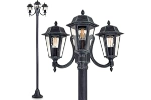 hofstein Lampadaire extérieur Natal apportant un éclairage sécurisant pendant la nuit - Luminaire extérieur jardin au design élégant,ampoule(s) non incluse(s)