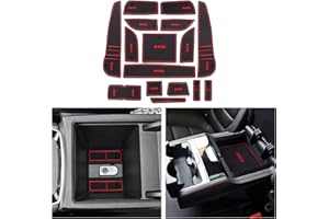 CDEFG MG HS EHS HS HS Plug-in Hybrid 2018-2024, Tappetino Antiscivolo Antipolvere Antigraffio MG HS Tappetini in Gomma Portabicchieri Auto MG HS PHEV 2024 Accessori (Rosso)