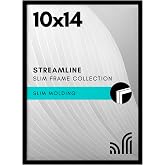 Americanflat Siyah 10x14 Resim &Ccedil;er&ccedil;evesi - Kırılmaya Dayanıklı Camlı İnce Kenarlıklı Fotoğraf &Ccedil;er&ccedil;evesi - Yatay veya Dikey G&ouml;