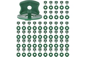 YUFFQOPC 200 Pcs Greenhouse Twist Clips - Plastic Fixing Clips and Washers for Aluminium Greenhouse Securing Insulation Bubble Netting Shading