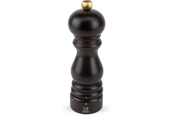 PEUGEOT - Moulin à Poivre Paris u'Select 18 cm - 6 Réglages de Moutures Prédéfinies - En Bois Labellisé PEFC - Fabrication Française - Coloris Chocolat