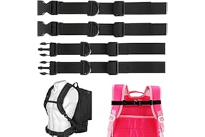 Lezed 2 Pezzi Cinghia Heavy Duty Regolabile Sterno Fascia Toracica con Fibbia Regolabile Sterno Fascia Toracica per Borsa Cintura Toracica per Zaino per Escursionismo e Jogging