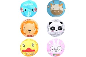 COHENTBLISS Gorros Ducha Panda Gorro de Ducha con Diseño de Animales Gorros Ducha Impermeable Durable Gorro Ducha Reutilizable EVA Material Gorros Ducha Diseño Encaje Elástico para Mujeres Hombres Niños 6 Piezas
