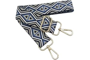 KERIOCUSI Tracolla Regolabile Colorata per Borse Donna Beige Navy, 80-130cm Cinghia della Borsa con Gold Moschettone, Durevole per Crossbody Borsa, Chitarra, Borse Moderne Accessori, 3.8cm, 1219