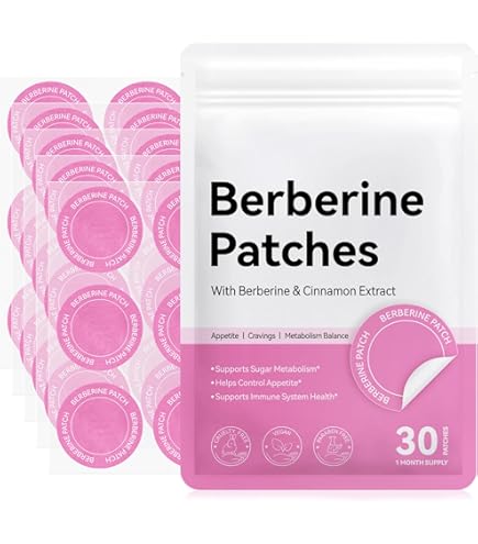 Kind Patches GLP-1 Patches with L Glutamine, Berberine, Chromium, Pomegranate and Cinnamon