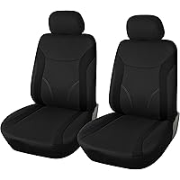 Fundas De Asiento Para Mercedes Clase E W212 - Set Conductor Y Copiloto, Color Negro, Con Bolsillos