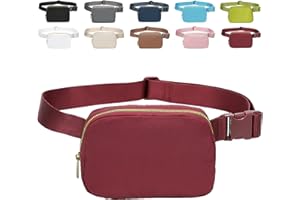 AIDBUCKS ABK Marsupio di moda Marsupio sportivo impermeabile Marsupio da trekking Tessuto in nylon 2 scomparti principali e scomparti in rete Cerniera Tracolla regolabile donna/uomo (Rosso)