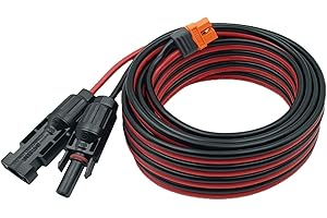 YIMIKEDAYA Solar to XT60i Cable 12AWG 4mm² XT60I-F Adapter Solar Cable Extension Compatible with Ecoflow Delta River Powerstation 5M
