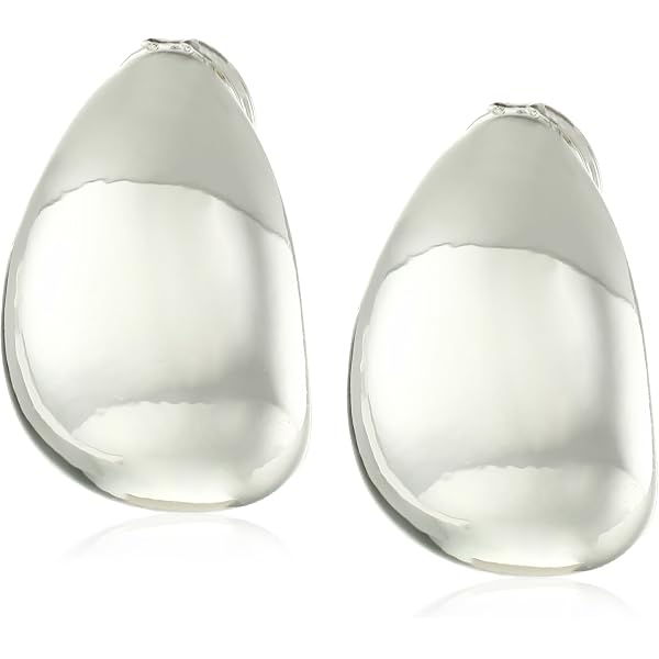Clip-On Hoop Earrings - 1.5 Inch Thin Hoops In Gold Or Silver Plated, Silver Shown - View #12