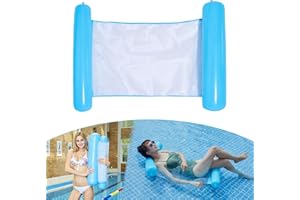 TUXUNQING Aufblasbares Schwimmbett,Aufblasbare Wasserhängematte,luftmatratze Pool,Pool Sessel,4 in 1 Luftmatratzen.Geeignet für Schwimmbad Erwachsene und Kinder aufblasbare Hängematte