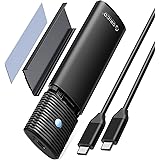 ORICO Case M.2 NVMe SATA SSD, Enclosure Alluminio Adattatore USB3.2 Gen2 10Gbps PCIe NVMe, 5 Gbps SATA M-Key (B+M Key), Suppo