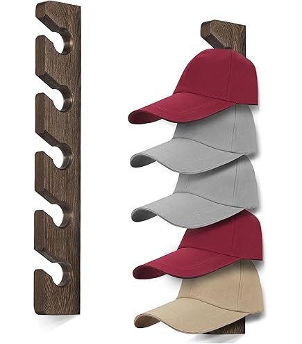 SCUNDA Organiseur De Chapeaux Pour Casquette De Baseball Avec étagère, Porte -chapeaux Mural Avec 28 Clips