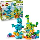 LEGO DUPLO Town 3&rsquo; in 1 Wheeled Dinosaurs 10451 - Educational and Creative for Kids 3 Years Old and Over Who Love Dinosaurs