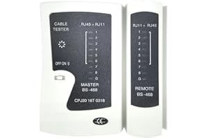 CLYDEWY Network Cable Tester - RJ45 Ethernet, Phone, Line Test Box for LAN, RJ11, Cat 5, 6, 7 Cables