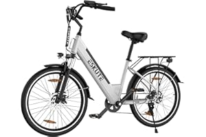 ESKUTE C100 Bicicleta Electrica，26 Pulgadas E Bike，con Motor Alta Velocidad 250 W, Electric Bike, Batería Extraíble 36 V 10.4 Ah, Pantalla LCD, Bici Electrica Adecuado para Hombres Mujer Adulto