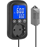 KETOTEK KT2200 Digital Humidity Controller with Hygrostat Plug | for humidifier and dehumidifier, for reptile terrarium, incu