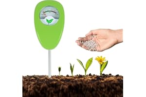 ANOMM Testeur pH de Sol, pH-Mètre de Sol, Détecteur de pH du Sol de Précision pour Plantes, pour Pot de Fleurs, Jardin, Pelouses, Ferme (Pas Besoin de Piles)
