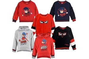 Miraculous Ladybug e Cat Noir - Bambina - Felpa Ladybug - Autunno Inverno - Licenza Ufficiale