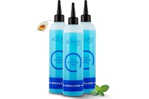 AQUYO COSMETICS Anti Schuppen Tonic Kopfhaut Pflege bei trockener und juckender Haut (3er Pack - 3x 200ml) | Haartonikum gegen Schuppen und Juckreiz | Haarwasser mit Menthol, Panthenol & Allantoin