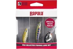 Rapala - Kit de 3 Leurres de Pêche Ultra Light - Leurre Truite et Perche - Ultra Light Shad 4cm, Ultra Light Minnow 6cm et Ultra Light Crank 3cm - D'Eau Douce - Fabriqué en Estonie - Multicolore
